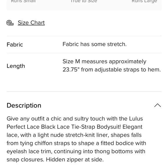 NWT Lulus Black Lace Tie-Up Bodysuit - Picture 10 of 10